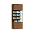 Conjunto Módulo 04 Portas e Prateleiras - 6312M - Macadamia - Linha Smart Tube - Móveis Castro - Imagem 1