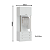 Conjunto Módulo Portas e Gavetas - 6313M - Branco - Linha Smart Tube - Móveis Castro - Imagem 2