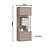 Conjunto Módulo Portas e Gavetas - 6313M - Duna - Linha Smart Tube - Móveis Castro - Imagem 2
