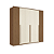 Roupeiro 06 Portas Coimbra - 165243 - Jatoba/Areia - Santos Andira - Imagem 3