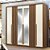 Roupeiro 06 Portas com Espelho Coimbra - 165243E - Jatoba/Areia - Santos Andira - Imagem 1