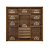 Roupeiro 06 Portas com Espelho Coimbra - 165243E - Jatoba/Areia - Santos Andira - Imagem 6