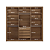 Roupeiro 06 Portas com Espelho Coimbra - 165244E - Jatoba - Santos Andira - Imagem 5
