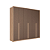 Roupeiro 06 Portas Genova - 165212 - Wood/Terracota - Santos Andira - Imagem 3