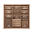 Roupeiro 06 Portas com Espelho Genova - 165212E - Wood/Terracota - Santos Andira - Imagem 6