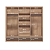 Roupeiro 03 Portas com Espelho Milan - 163612 - Wood/Terracota - Santos Andira - Imagem 4