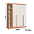 Módulo 04 Portas Infinity - 3940A - Cedro/Branco - Móveis Castro - Imagem 6