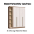 Módulo 04 Portas Infinity - 3940A - Duna/Branco - Móveis Castro - Imagem 2