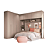 Dormitório Modulado 02 pçs - Linha Infinity - Moveis Castro - Imagem 6
