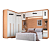 Dormitório Modulado 05 pçs - Linha Infinity - Moveis Castro - Imagem 12