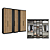 Roupeiro 07 Portas Selecto Ref. 5884 - Preto/Capuccino - THB - Imagem 2