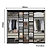Roupeiro 07 Portas Selecto Ref. 5884 - Preto/Capuccino - THB - Imagem 5