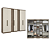 Roupeiro 07 Portas Selecto Ref. 5882 - Rustico/Off White - THB - Imagem 2