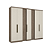 Roupeiro 07 Portas Selecto Ref. 5882 - Rustico/Off White - THB - Imagem 3