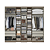 Roupeiro 07 Portas Selecto Ref. 5882 - Rustico/Off White - THB - Imagem 4