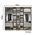 Roupeiro 07 Portas Selecto Ref. 5882 - Rustico/Off White - THB - Imagem 5
