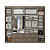 Roupeiro 06 Portas Nobre 100% MDF Glass - Ref. 5894 - Rustic - Thb - Imagem 4
