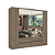 Roupeiro 06 Portas Nobre 100% MDF Full Glass - Ref. 5893 - Rustic - Thb - Imagem 3