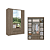 Roupeiro 04 Portas Nobre 100% MDF Glass - Ref. 5869 - Rustic - Thb - Imagem 2