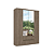 Roupeiro 04 Portas Nobre 100% MDF Glass - Ref. 5869 - Rustic - Thb - Imagem 3