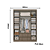 Roupeiro 04 Portas Nobre 100% MDF Slim Glass - Ref. 5868 - Rustic - Thb - Imagem 5