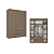 Roupeiro 04 Portas Nobre 100% MDF - Ref. 5867 - Rustic - Thb - Imagem 2