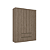 Roupeiro 04 Portas Nobre 100% MDF - Ref. 5867 - Rustic - Thb - Imagem 3