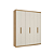 Roupeiro 06 Portas Milan - Ref. 5866 - Capuccino/Off White - Thb - Imagem 3