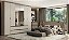 Roupeiro 06 Portas Nobre 100% MDF Glass - Ref. 5896 - Rustic/Off White - Thb - Imagem 1