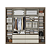 Roupeiro 06 Portas Nobre 100% MDF Full Glass - Ref. 5895 - Rustic/Off White - Thb - Imagem 4