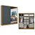 Roupeiro 02 Portas de Correr Malaga Full Glass - Ref. 5875 - Capuccino/Azul - Thb - Imagem 2
