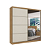 Roupeiro 02 Portas de Correr Malaga Full Glass - Ref. 5876 - Capuccino/Off White - Thb - Imagem 3