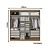 Roupeiro 02 Portas de Correr Malaga Full Glass - Ref. 5876 - Capuccino/Off White - Thb - Imagem 5