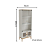 Cristaleira 04 Portas - MB1005 - Mel / Off White - Movelbento - Imagem 3