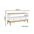 Rack 03 Gavetas - MB 1016 - Mel/Branco - Movelbento - Imagem 5