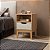 Mesa Cabeceira 01 Gaveta - MB 1095 - Mel/Off White - Movelbento - Imagem 1