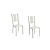 Par de Cadeiras Lisboa - Ref. 2C076-NK - Estampa: 106 (Branco) Nikel - Kappesberg - Imagem 2