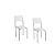 Par de Cadeiras Mali - Ref. 2C136-CR - Estampa: 106 (Branco) Cromado - Kappesberg - Imagem 2
