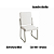Par de Cadeiras Sicilia - Ref. 2C139-NK - Estampa: 106 (Branco) Nikel - Kappesberg - Imagem 1