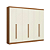 Roupeiro 270cm 06 Portas 03 Gavetas - Ref. T580 - Canela/Off White - Kappesberg - Imagem 4