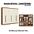 Roupeiro 270cm 06 Portas 03 Gavetas - Ref. T580 - Canela/Off White - Kappesberg - Imagem 2