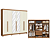 Roupeiro 270cm 06 Portas 03 Gavetas c/ Pés e Espelhos - Ref. CB01T580 - Canela/Off White - Kappesberg - Imagem 3