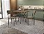 Conjunto de Mesa Sardenha 90cm + 04 Cadeiras Mali Preto Cor Bege - Kappes Crome - Imagem 1