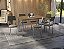 Conjunto de Mesa Santorini 160cm + 06 Cadeiras Mali Cromado Cor Chumbo - Kappes Crome - Imagem 1