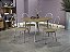 Conjunto de Mesa Iguaçu 90cm + 04 Cadeiras Noruega Nikel Cor Capuccino - Kappes Crome - Imagem 1
