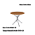 Conjunto de Mesa Creta 90 + 04 Cadeiras Ibiza Cromado Cor Compose Bege - Kappes Crome - Imagem 4