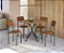 Conjunto de Mesa Creta 90 + 04 Cadeiras Mali Nikel Cor Terracota - Kappes Crome - Imagem 1