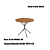 Conjunto de Mesa Creta 90 + 04 Cadeiras Amsterda Nikel Cor Bege - Kappes Crome - Imagem 3