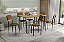 Conjunto de Mesa Constanza 160cm + 06 Cadeiras Mali Preto Cor Terracota - Kappes Crome - Imagem 1