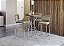Conjunto de Mesa Bistro 65cm + 03 Banquetas Fiji Cromado Cor Comp. Bege - Kappes Crome - Imagem 1